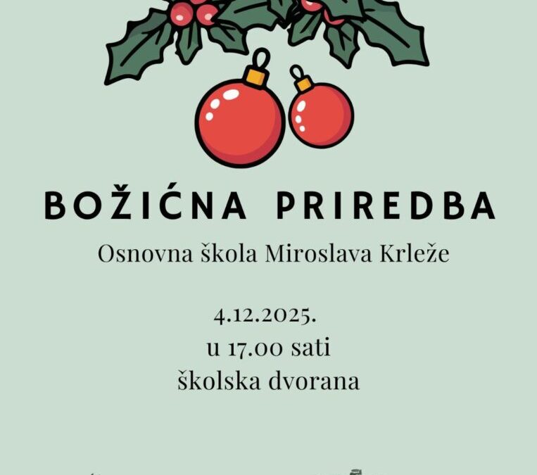 Poziv na Božićnu priredbu