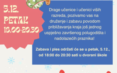 Zimska zabava u školi – poziv na ples