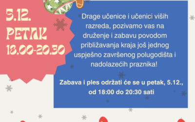Zimska zabava u školi – poziv na ples